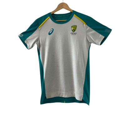 ASICS Cricket Australia Short Sleeved Training Polo Shirt Men's Size Small