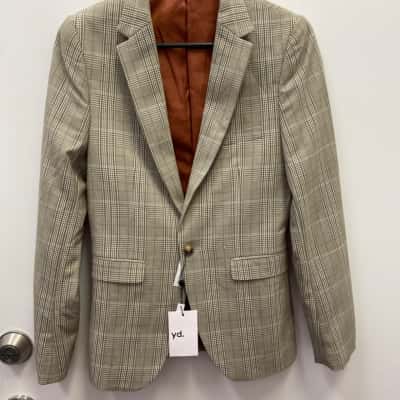 Yd. Mens  Size XS Suit Jacket Natural 