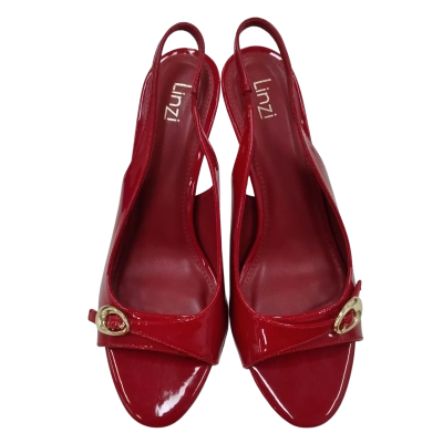 Linzi Womens Size 7 Heels Red 