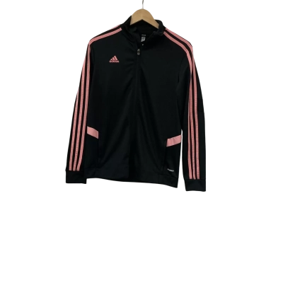 Adidas Mens  Size L Front Zipper Black  