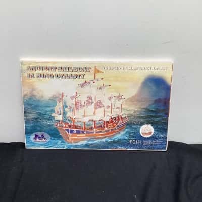 Ancient sailboat in ming dynasty - woodcraft construction kit 