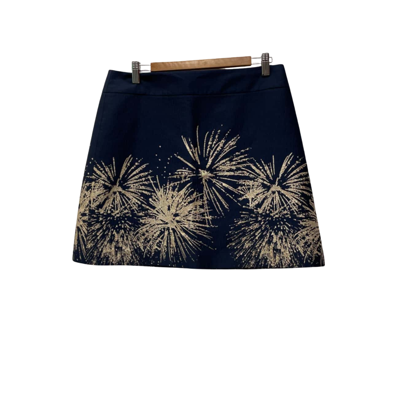 Ted Baker Women’s Skirts Size 14 / 4 Mini Gold / Navy Blue (s)