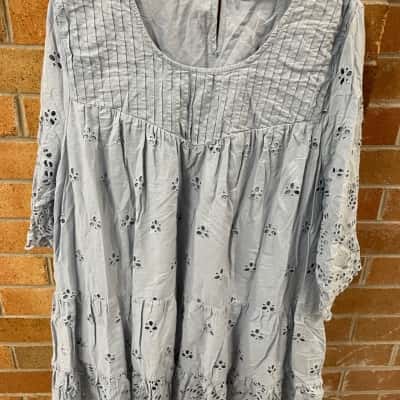 Virtuelle Womens  Size 14 Casual Dress Blue 