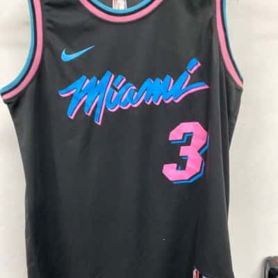 Miami Nike Mens  Size XXL Black  / Blue / Pink jersey 