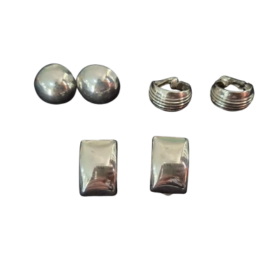  SALE 3 pairs of Clip-on Earrings