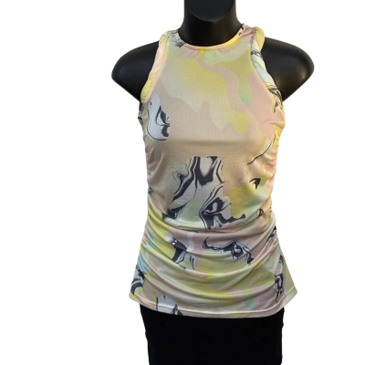 Cue Womens  Size 10 Sleeveless Top Multicoloured 