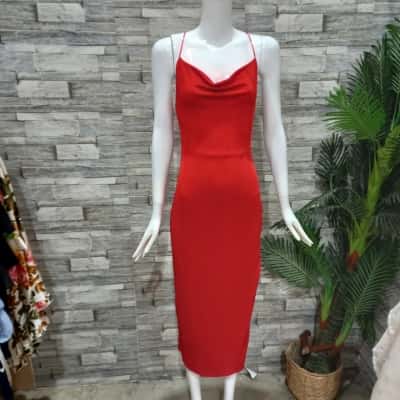  Women's ruby sees Size 10 Bodycon Dress / Cocktail Dress / Maxi Dress Red 
