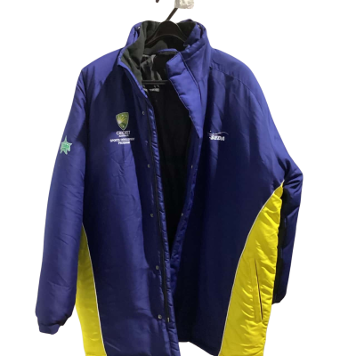Cricket Australia Sports Development Program Melbourne Stars Mens Size M Blue Puffer Jacket