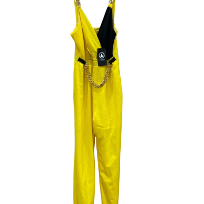 AIYARIN Size L Sleeveless Jumpsuit Black  / Yellow 