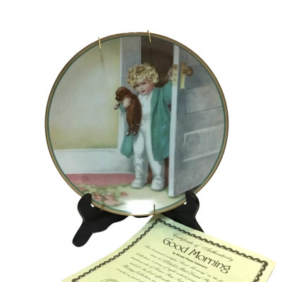 The Hamilton Collection "Good Morning" Plate with Certificate
