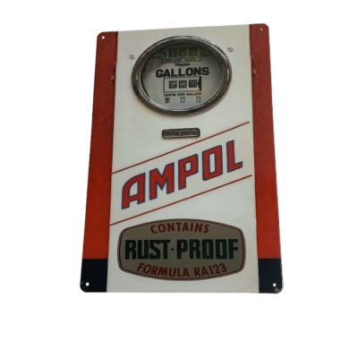 Brand New Ampol Metal Man Cave Aussie Car Sign #2270-1-pp