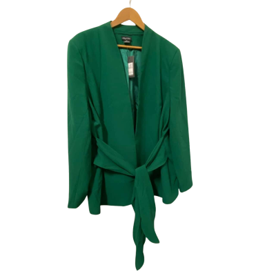 City Chic Womens  Size XXL Open Jacket Green 