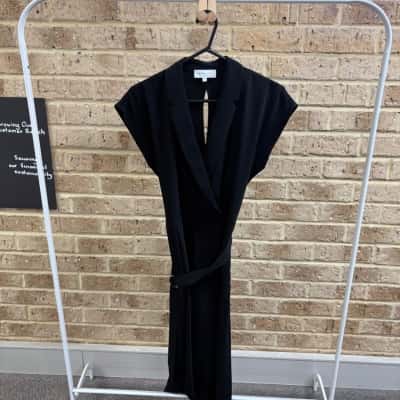 Veronica Maine Womens black formal jumpsuit Size 6 