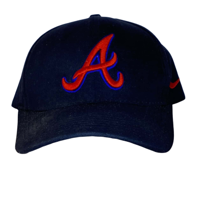 Atlanta Braves  Black Cap Adjustable Size