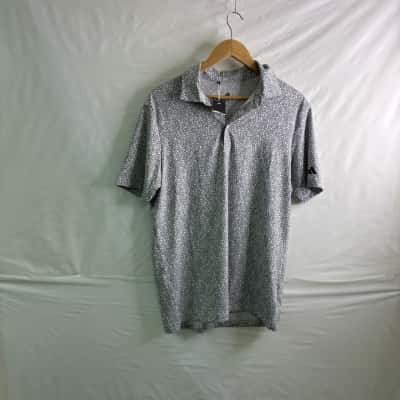 Adidas Mens Size M Polo Shirt Black / White BNWT