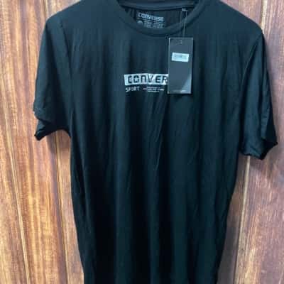 Converse Size L Black  t shirt new 
