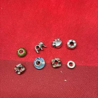  Womens 925 Silver beads x 8
