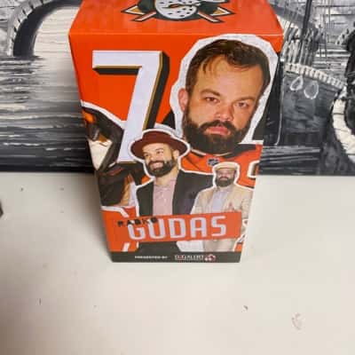 #7 Radko Gudas - Anaheim Ducks Bobble Head With Interchangeable Hats