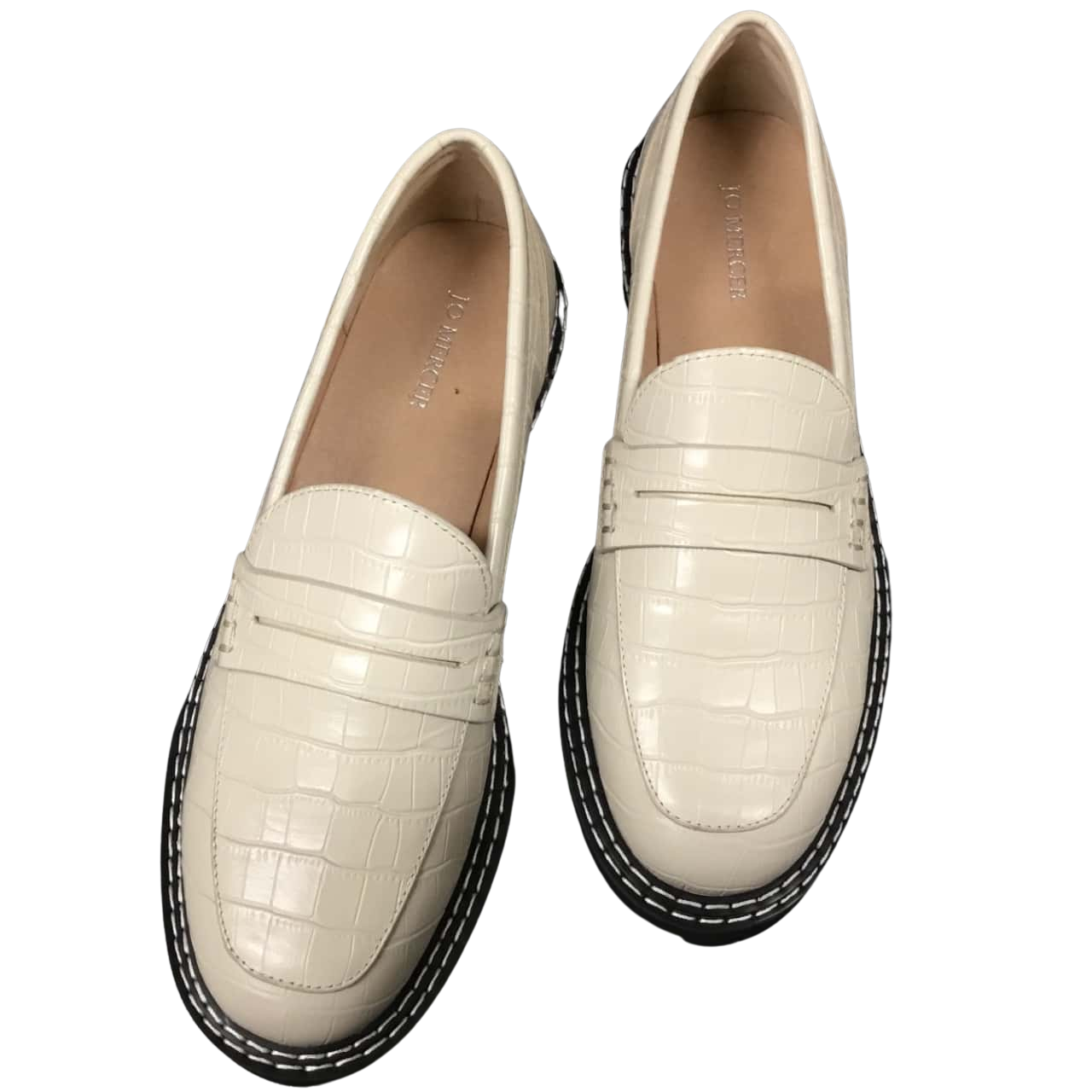 BN Jo Mercer Bone Croc Shoes Size 38(s)