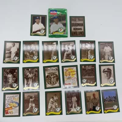 Complete set of The Bradman Collection Weetbix Cards (1996). [B#11]