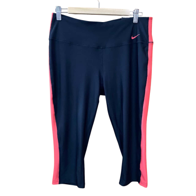 Nike Dri-Fit Black/Pink Cropped Leggings Size L