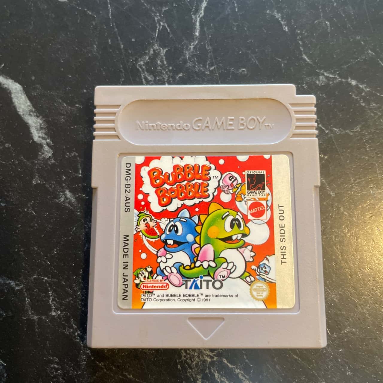 Game Boy – Bubble Bobble (Taito, 1991) – 1ère édition – FR – Sans Boîte