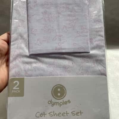 DYMPLES Cot Sheet set PINK