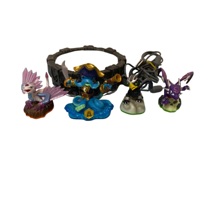 Portal of Power Game Base Pad with 4 Figurines - NOT TESTED