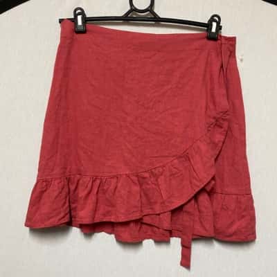 Sportsgirl Women’s Wrap Skirt Coral / Red Size 14