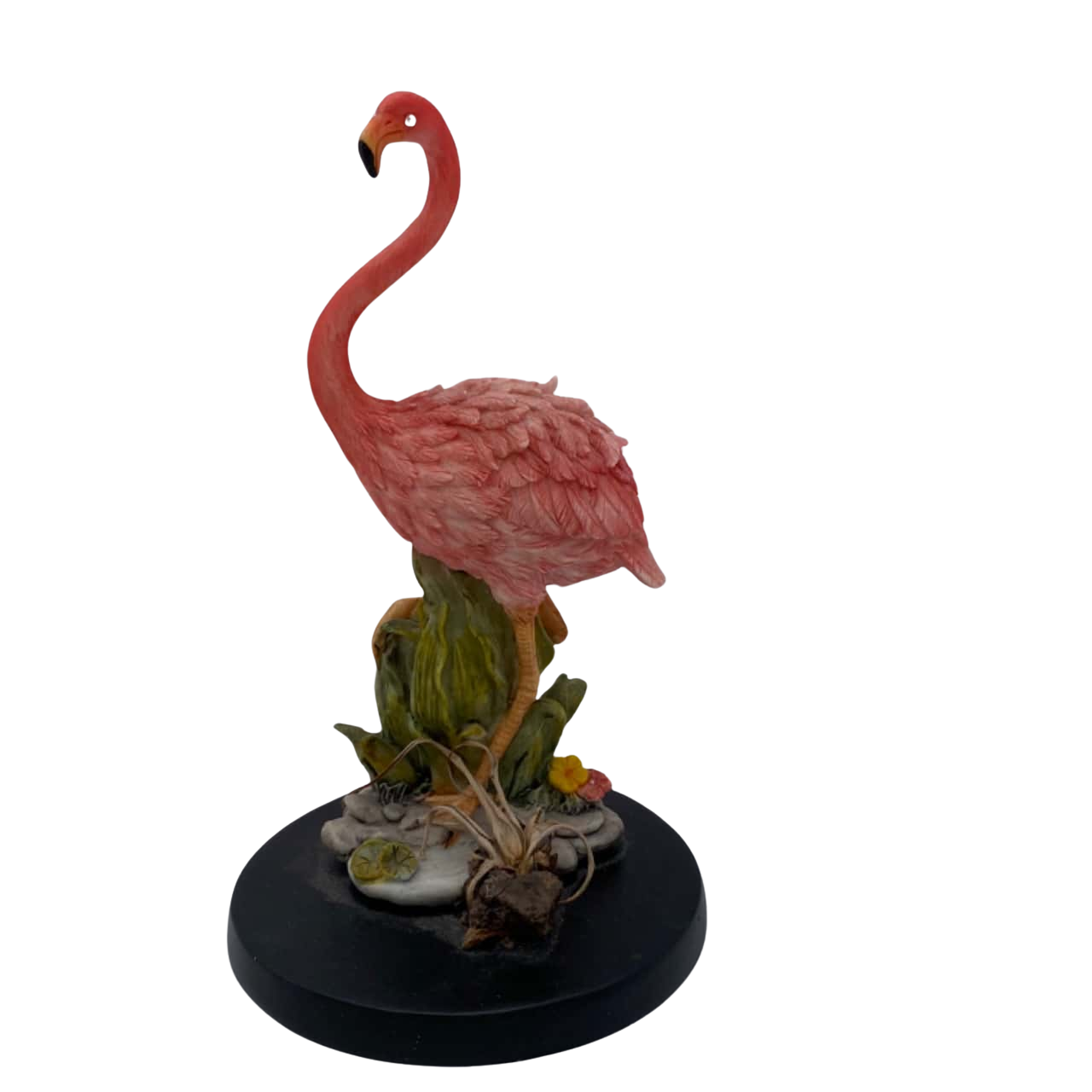 Resin Pink Flamingo Home Decor 18 cm on Stand