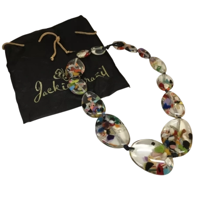Resin Patterned Necklace Jackie Brazil 