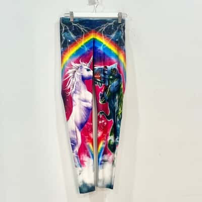 Blackmilk Size M Unicorn Robot Dinasaur Leggins 