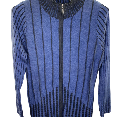 Vivid Womens Jacket Size L Black  / Navy Blue 