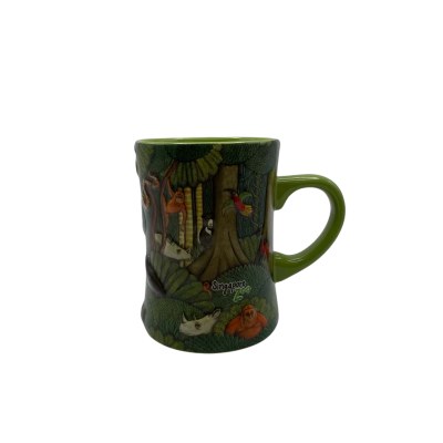 Large Singapore Zoo Souvenir Mug 3D Elephant Bottom Inside