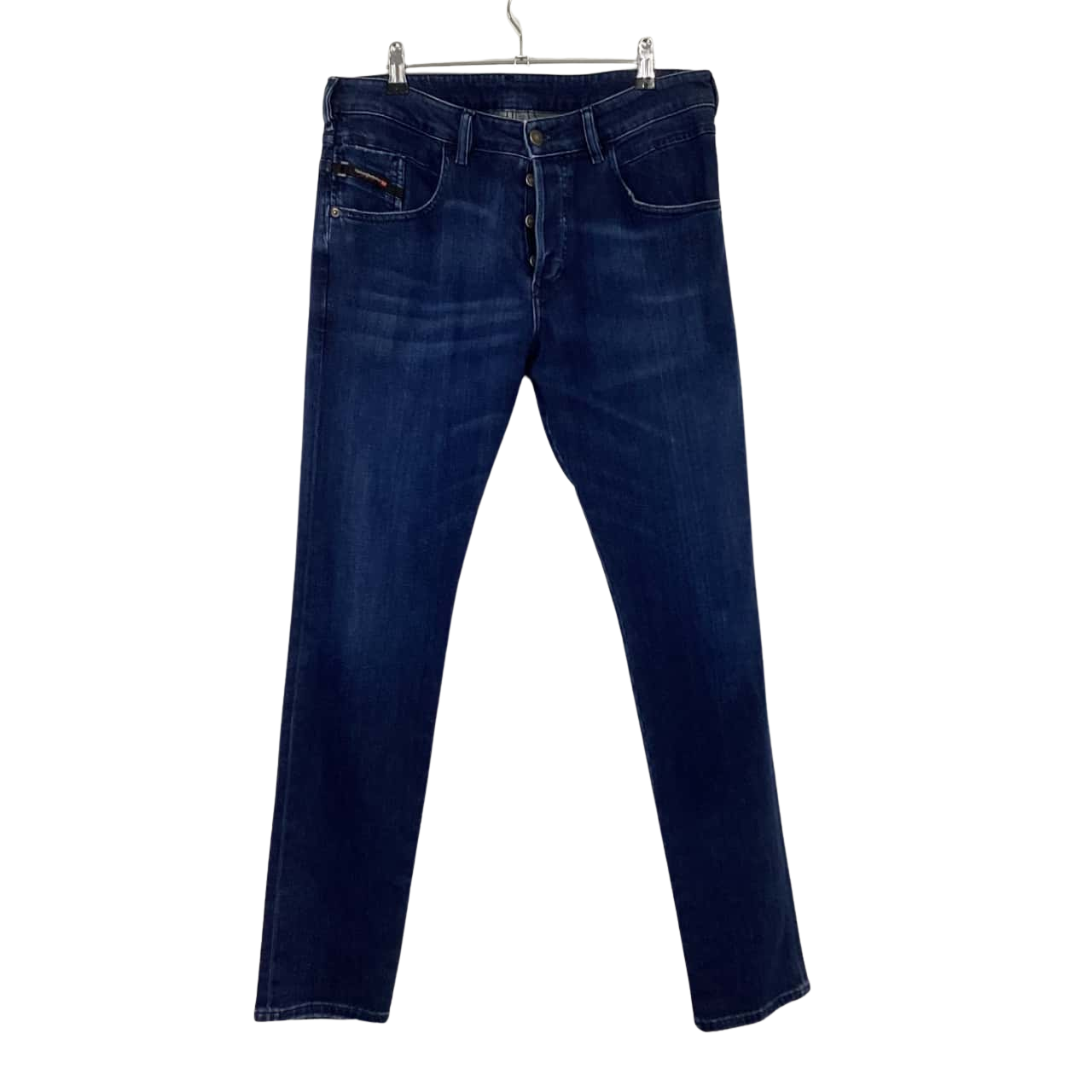 Diesel Mens Size 32 Tapered Blue Jeans