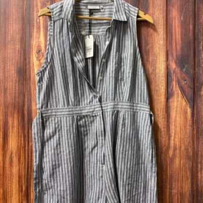 Jeanswest  Size 16 Playsuit Grey linen blend new 