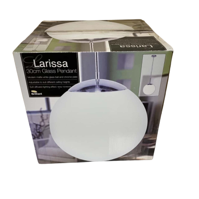 Brilliant Larissa 30cm Glass Pendant light fixture 