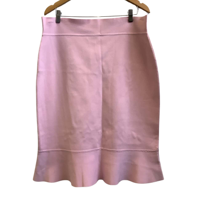 Brand New Perri Cutten Womens  Size L Textured Mini Skirt Pink  
