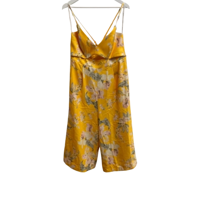 Sheike Womens  Size 16 Playsuit Floral / Yellow 