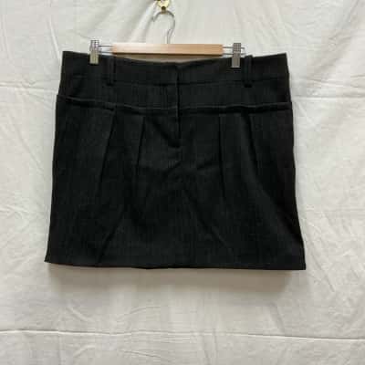 Country Road Womens Charcoal Size 14 Skirt