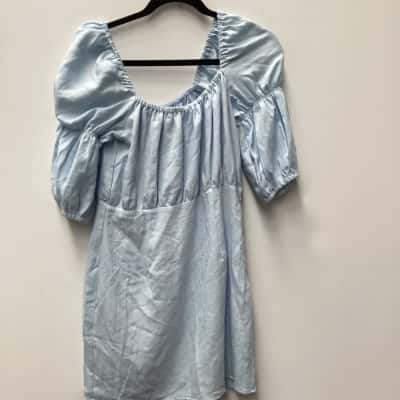  Womens  Size 10 Mini Dress Blue 