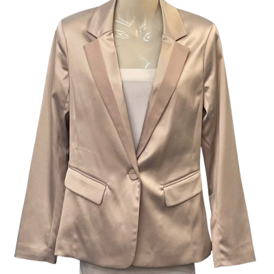 Events Womens Size 8 Suit Jacket Champagne