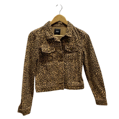 Sportsgirl Cheetah Print Denim Jacket Size XS