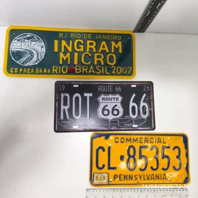 3x Number Plates Commercial 