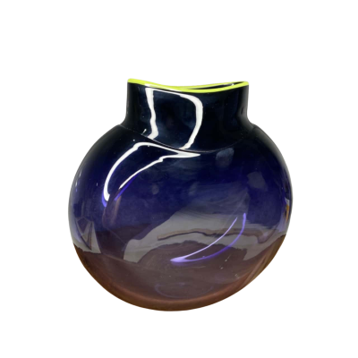 Purple & Green Maureen Williams Australian Art Studio Vase
