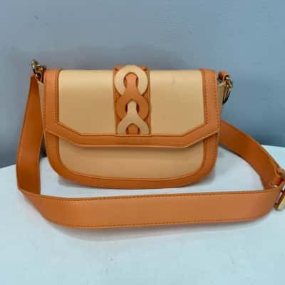 Colette Hayman  Womens Cross Body Bag / Shoulder Bag Orange / Peach 