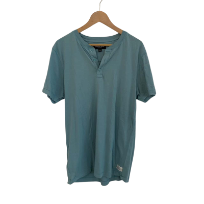 Country Road Mens  Size M Short Sleeve Shirt Teal 