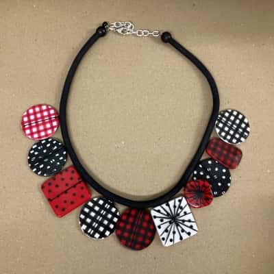 Bold statement geometric necklace 
