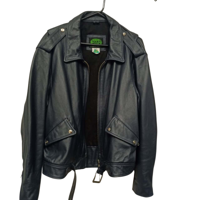   Mars Leathers Mens   Biker / Bomber / Leather Jacket Black  Size XXXXXL