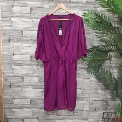 City Chic Womens  Size L Casual Dress / Cocktail Dress Purple 